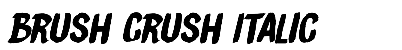 Brush Crush Italic